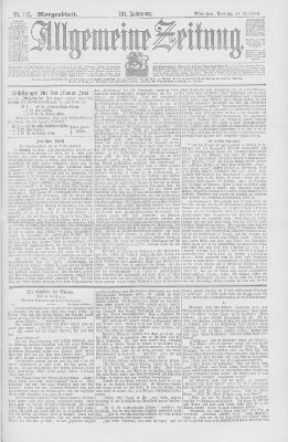 Allgemeine Zeitung Freitag 27. Mai 1898