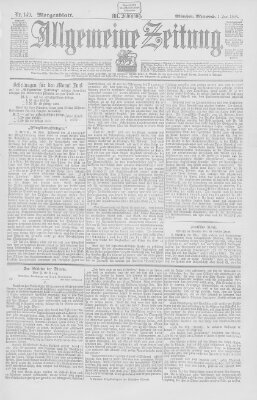Allgemeine Zeitung Mittwoch 1. Juni 1898