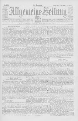 Allgemeine Zeitung Sonntag 5. Juni 1898