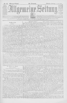 Allgemeine Zeitung Freitag 15. Juli 1898