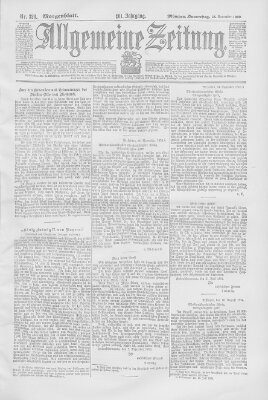 Allgemeine Zeitung Donnerstag 24. November 1898