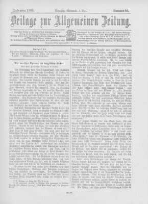Allgemeine Zeitung Mittwoch 4. Mai 1898