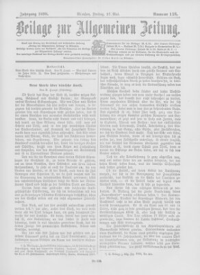 Allgemeine Zeitung Freitag 27. Mai 1898