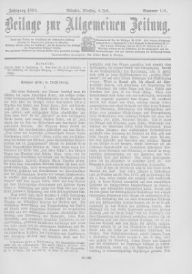 Allgemeine Zeitung Dienstag 5. Juli 1898