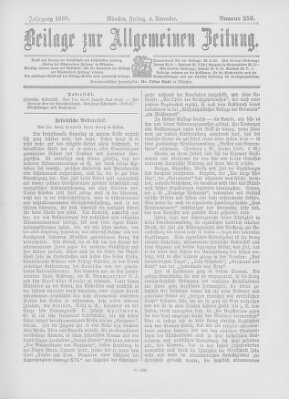 Allgemeine Zeitung Freitag 4. November 1898