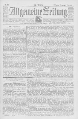 Allgemeine Zeitung Sonntag 5. März 1899