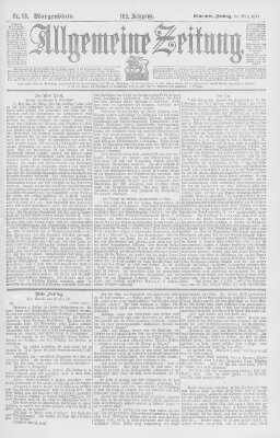 Allgemeine Zeitung Freitag 24. März 1899