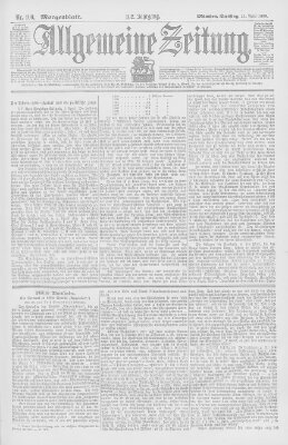 Allgemeine Zeitung Dienstag 11. April 1899