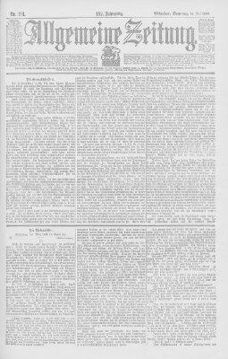 Allgemeine Zeitung Sonntag 14. Mai 1899