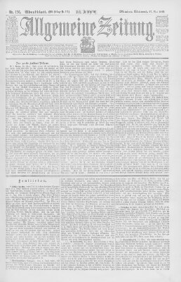 Allgemeine Zeitung Mittwoch 17. Mai 1899
