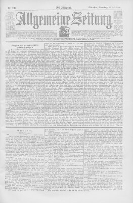 Allgemeine Zeitung Sonntag 23. Juli 1899