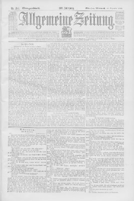 Allgemeine Zeitung Mittwoch 13. September 1899