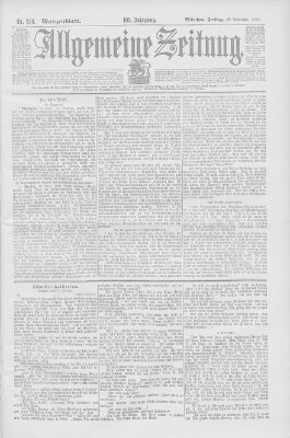 Allgemeine Zeitung Freitag 29. September 1899