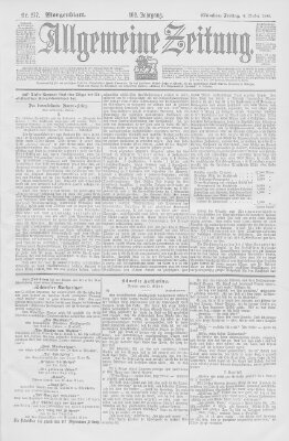 Allgemeine Zeitung Freitag 6. Oktober 1899