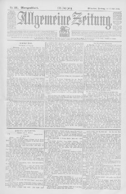 Allgemeine Zeitung Freitag 27. Oktober 1899