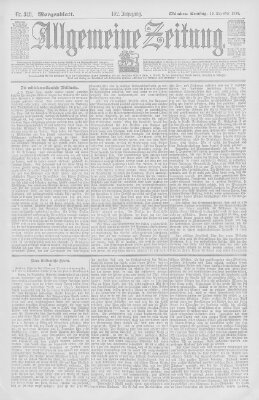 Allgemeine Zeitung Samstag 16. Dezember 1899