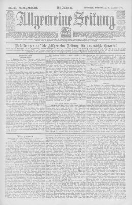 Allgemeine Zeitung Donnerstag 21. Dezember 1899