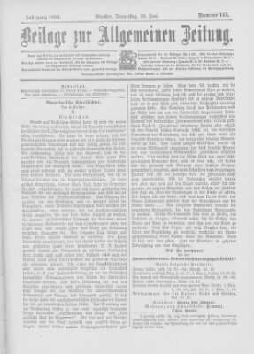 Allgemeine Zeitung Donnerstag 29. Juni 1899