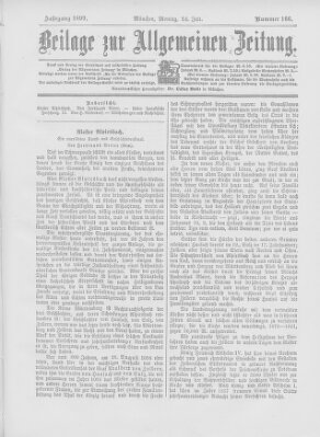 Allgemeine Zeitung Montag 24. Juli 1899