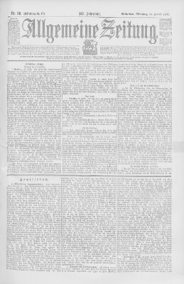 Allgemeine Zeitung Montag 26. Februar 1900
