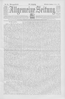 Allgemeine Zeitung Freitag 16. März 1900