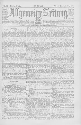 Allgemeine Zeitung Freitag 23. März 1900