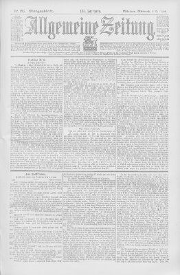 Allgemeine Zeitung Mittwoch 9. Mai 1900