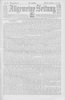 Allgemeine Zeitung Samstag 19. Mai 1900