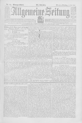 Allgemeine Zeitung Dienstag 17. Juli 1900