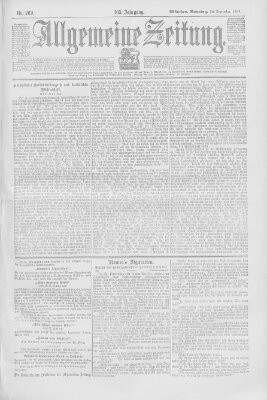 Allgemeine Zeitung Sonntag 30. September 1900