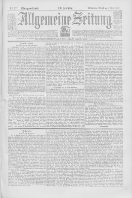 Allgemeine Zeitung Dienstag 2. Oktober 1900