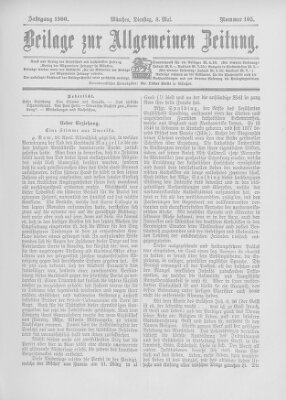 Allgemeine Zeitung Dienstag 8. Mai 1900