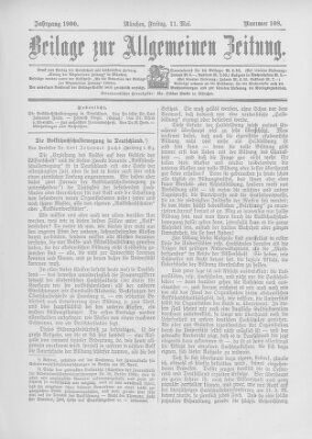 Allgemeine Zeitung Freitag 11. Mai 1900