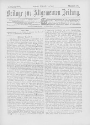 Allgemeine Zeitung Mittwoch 20. Juni 1900
