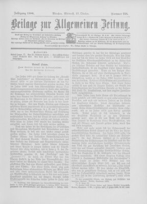 Allgemeine Zeitung Mittwoch 17. Oktober 1900