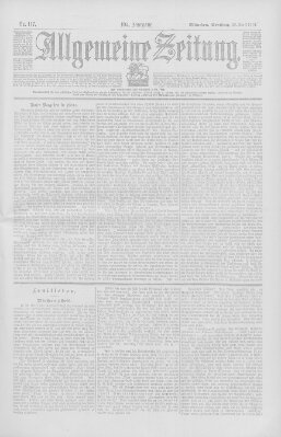 Allgemeine Zeitung Sonntag 28. April 1901