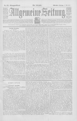 Allgemeine Zeitung Freitag 3. Mai 1901