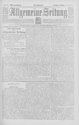 Allgemeine Zeitung Dienstag 18. Juni 1901