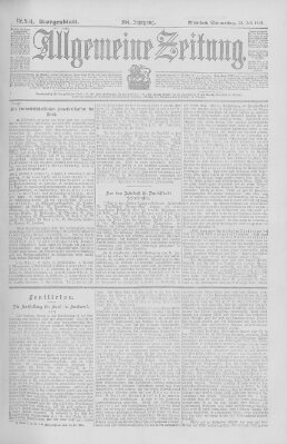 Allgemeine Zeitung Donnerstag 25. Juli 1901