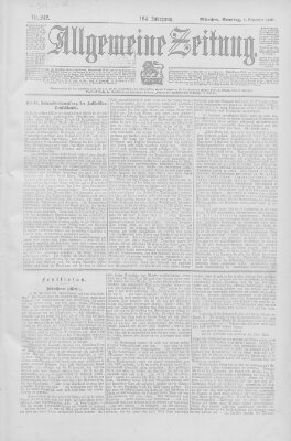 Allgemeine Zeitung Sonntag 1. September 1901