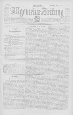 Allgemeine Zeitung Sonntag 22. Dezember 1901