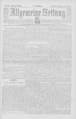 Allgemeine Zeitung Samstag 28. Dezember 1901