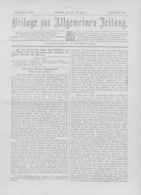 Allgemeine Zeitung Freitag 28. Juni 1901