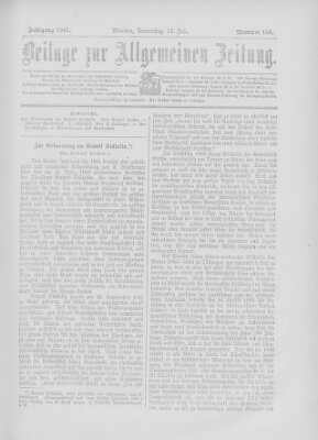 Allgemeine Zeitung Donnerstag 11. Juli 1901