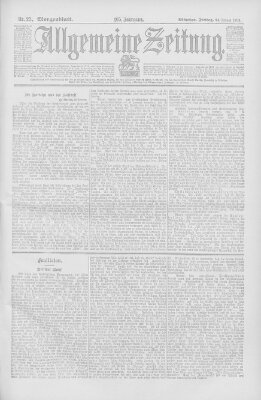Allgemeine Zeitung Freitag 24. Januar 1902
