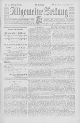 Allgemeine Zeitung Donnerstag 27. Februar 1902
