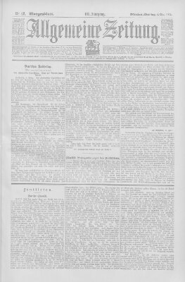 Allgemeine Zeitung Dienstag 4. März 1902