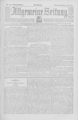 Allgemeine Zeitung Samstag 12. April 1902