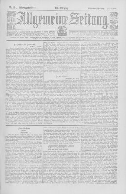 Allgemeine Zeitung Freitag 18. April 1902