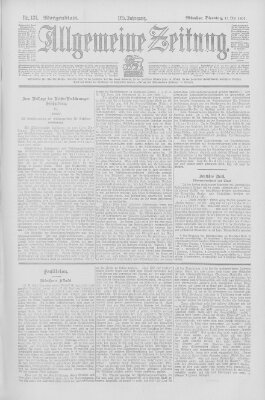Allgemeine Zeitung Dienstag 13. Mai 1902